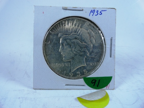 1935 Peace Dollar, MS62