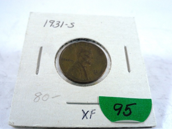 1931-S Lincoln Cent, XF45