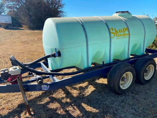 1000-Gal. Nurse Tank Trailer w/New Honda Engine