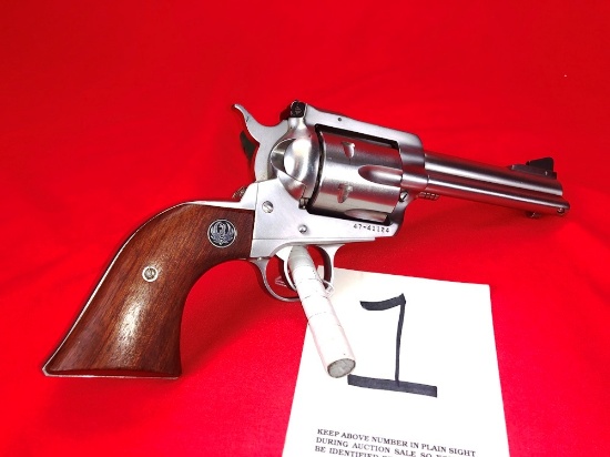 Ruger New Model Blackhawk 44-Cal., Stainless Steel, 4 3/4" Bbl., SN:47-41124 (Handgun)