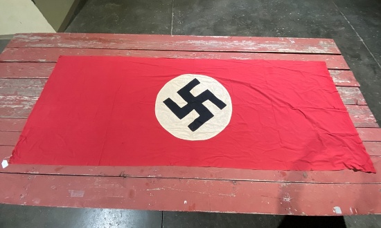 German Nazi Swastika Banner, 10 1/2' x 50" (Exempt)