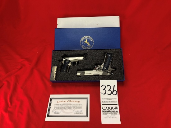 Colt 2-Gun Set: Colt Gov't 01079NRA M1991A1, 5" Bbl., 45 ACP, SN:14NRA0255 AND Colt 380 an70 Mustang