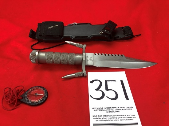 Buck Model 184 Survival Knife, 7 1/2" Bead Blast w/Sheath (Exempt)