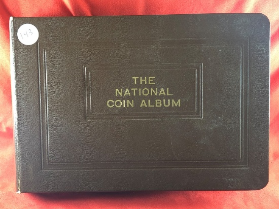 National Coin Album w/(28) Barber Halves (x28)