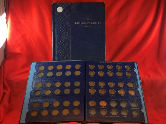 (2) Lincoln Cent Books, 1941-1960's (x1)