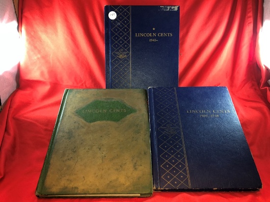 (3) Lincoln Cent Books, 1909-1960's (x1)