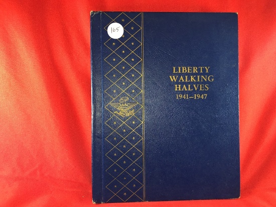 Walking Liberty Half Book, 1941-1946, (18) Coins (x18)