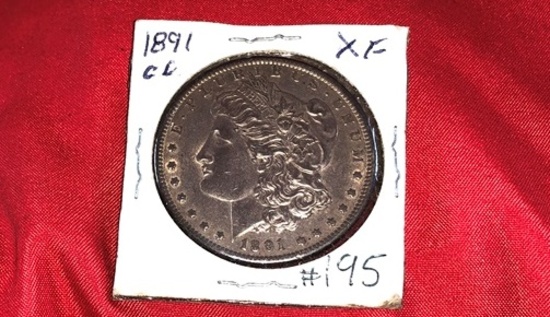 1891-CC XF Silver Dollar (x1)