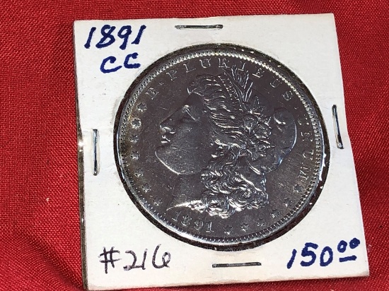 1891-CC Silver Dollar (x1)