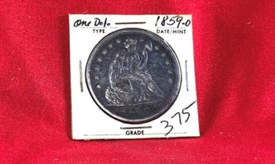 1859-O Trade Dollar (x1)