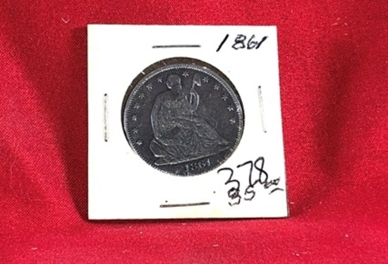 1861 Half Dollar (x1)