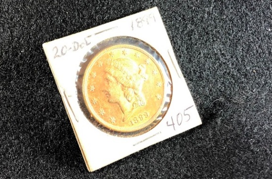 1899 $20 Gold Half Union (x1)
