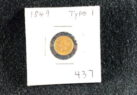 1849 $1 Gold Liberty (x1)