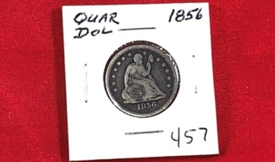 1856 Seated Quarter (x1)