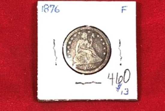 1876 Seated Quarter (x1)