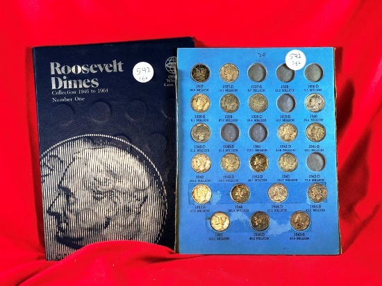 (68) Roosevelt & Mercury Dimes (x68)