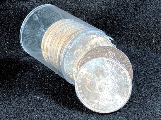 (10) 1896 Morgan Silver Dollars, AU (x10)
