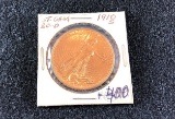 1910-S $20 Gold American Eagle (x1)