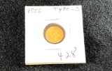 1856 $1 Gold Princess (x1)