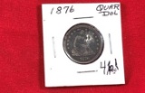 1876 Seated Quarter (x1)