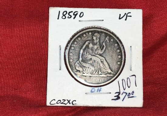 1859-O Seated Half Dollar (x1)