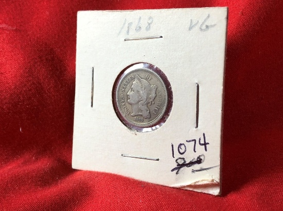 1868 3-Cent Piece (x1)