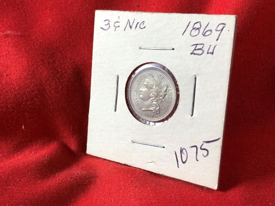 1869 3-Cent Piece (x1)