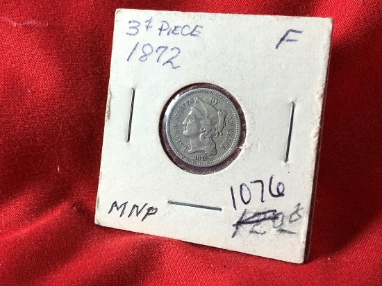 1872 3-Cent Piece (x1)