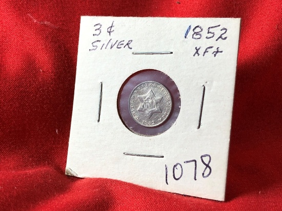 1852 3-Cent Silver (x1)