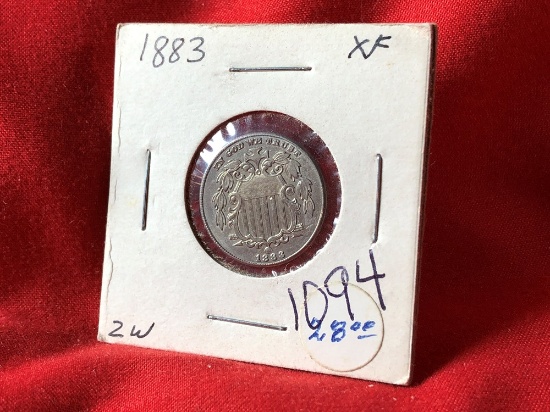 1883 5-Cent Shield Nickel (x1)