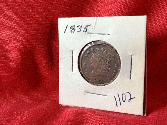 1835 1/2-Cent (x1)