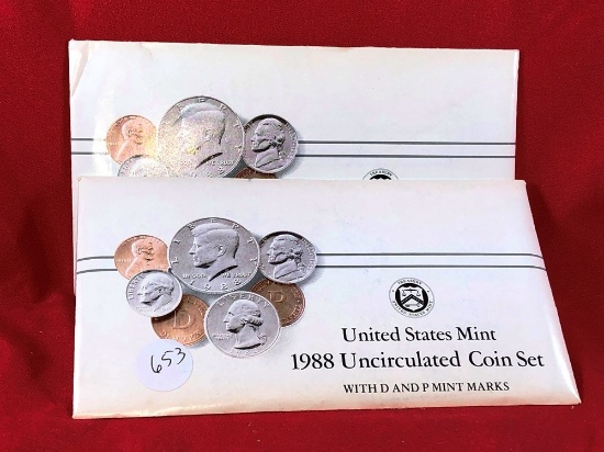 (2) 1988 Mint Sets (x2)