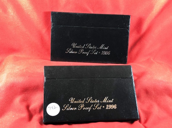 (2) 1996 Silver Proof Sets (2)