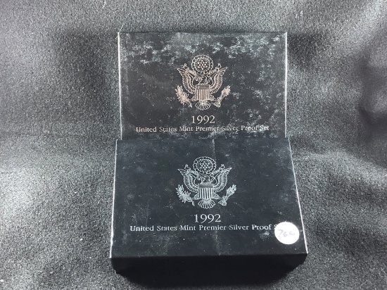 (2) 1992 US Premier Silver Proof Sets (x2)