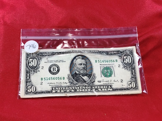 (13) Green Seal $50 Bills (x13)