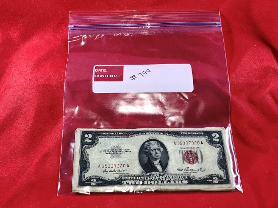 (19) $2 Bills (Red Seal) (x19)