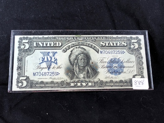 1899 $5 Native American Indian (x1)