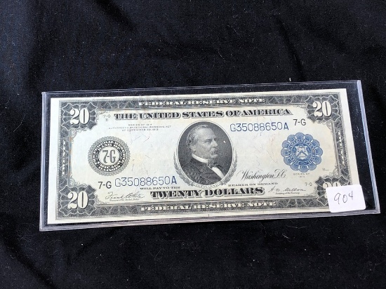1914 $20 Cleveland Blue Seal (x1)
