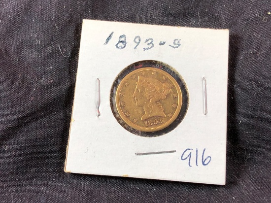 1893-S $5 Gold Liberty (x1)