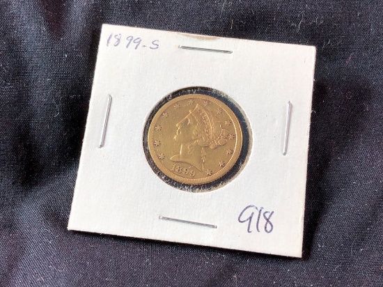 1899-S $5 Gold Liberty (x1)
