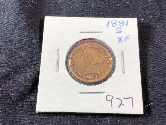 1881-S XF $5 Gold Liberty (x1)