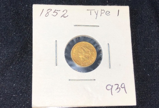1852 Type I $1 Gold (x1)
