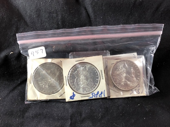(5) 1885-P Morgan Silver Dollars (x5)