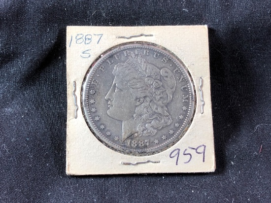1887-S Morgan Silver Dollar (x1)
