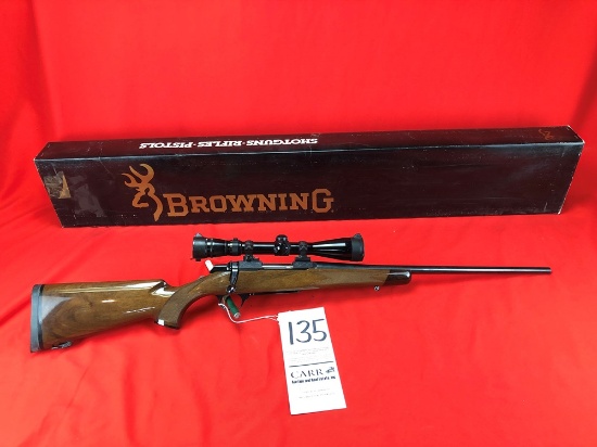 Browning Medallion, 243, SN:69579NM2M7 w/Box & Redfield Scope