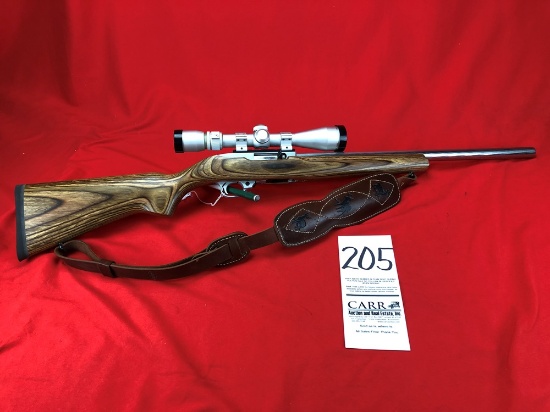 Ruger 10-22, 22, Stainless Twisted Bull Bbl. w/Nikon Scope, SN:351-37004