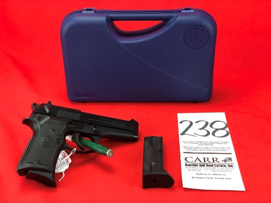 Beretta 92 Compact L, 9mm, (4) Factory 13-Rd. Magazines, Hard Case & Box, SN:A175032Z **HANDGUN**
