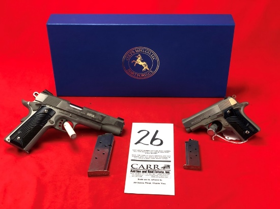 (2) Gun NRA Match Set: Colt Mustang Pocketlite 380 Auto SN:1005NRA14 & Colt Gov't 1911 45 AUTO, SN:1