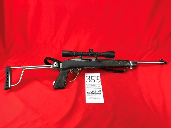 Ruger 10/22 Stainless 22LR w/Rimfire Burris Scope & Foldable Stock, SN:234-76827