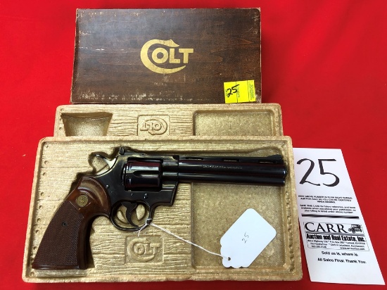Colt Python 357 Mag, Royal Blue 6" w/Box, SN:F70340 (HG)